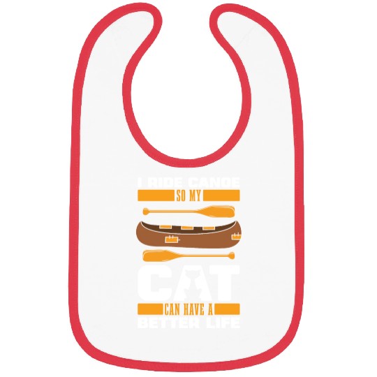 Canoe Canoeing Canoeist Cat Bibs