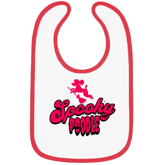 Poodle Halloween costume Bibs spooky poodle