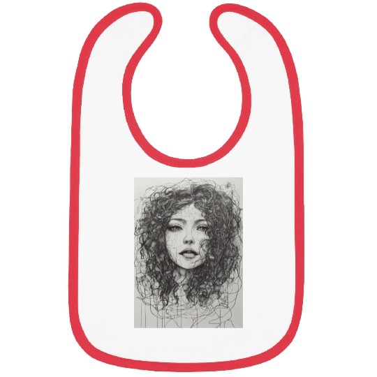 Sketch of a the manifestation of anxiety Bibs