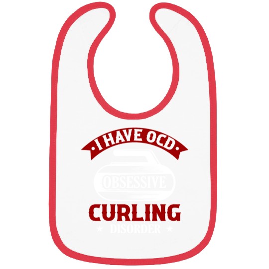 I Have OCD Obsessive Curling Disorder Ice Sport Cu Bibs