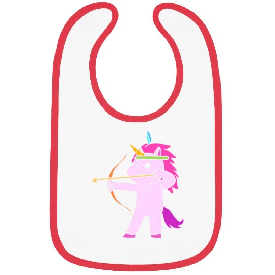 Unicorn Archery Athletic Person Gift Bibs