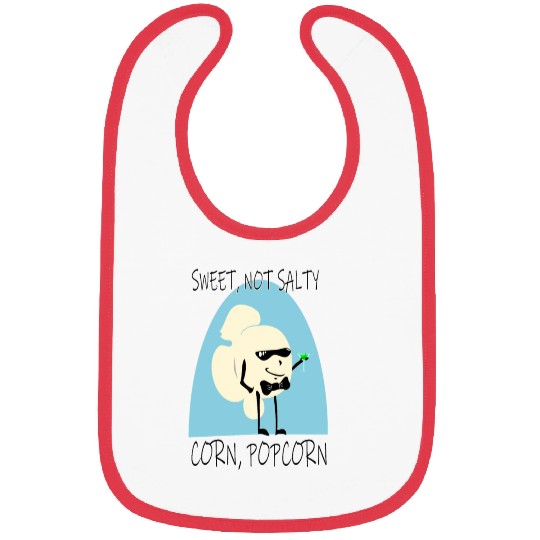 Sweet Popcorn Funny Pop Culture Cartoon Parody Bibs