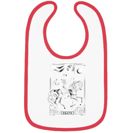 Death Tarot Card Horror Design Bibs