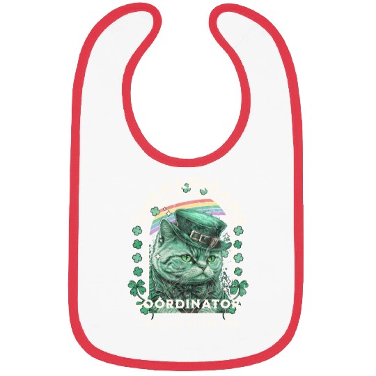 Funny Irish Beer Loving Cat Bibs