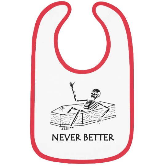 Never Better Skeleton Bibs