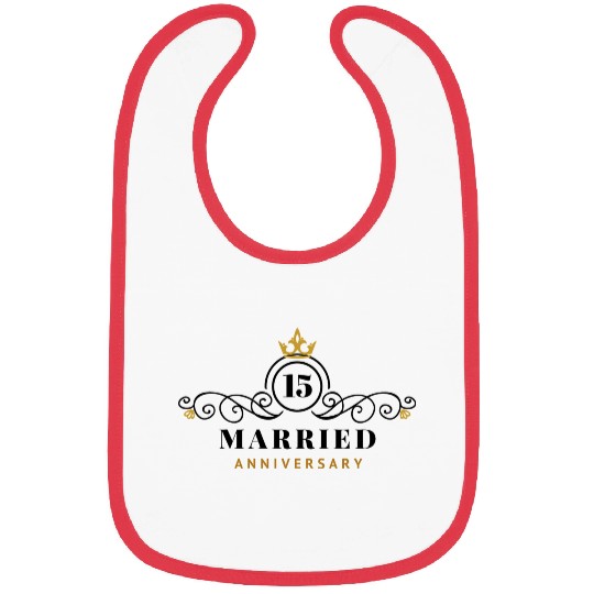 Wedding Anniversary 15 Years Bibs