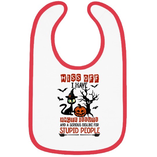 Halloween Cat Pumpkin Spooky Bibs