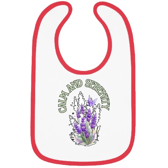 Calm And Serenity Bibs, lavender flower of calm