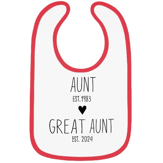 New Aunt Gift, Baby Shower Gift, Pregnancy Reveal Bibs