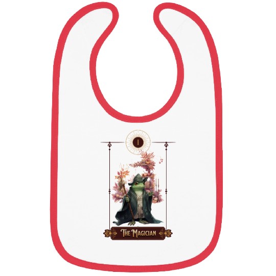 "The Magician" Frog Tarot Card Bibs