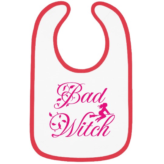 bad witch; Halloween; cute; pink; witches Bibs