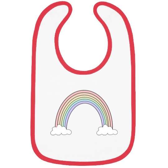 Pastel Rainbow Love Bibs