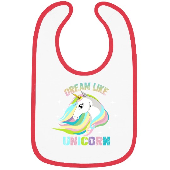 DREAM LIKE UNICORN Bibs