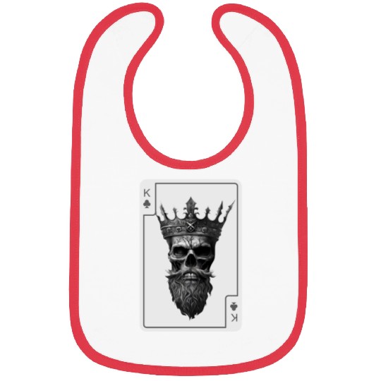King Spades Halloween Creepy Gothic Poker Bibs