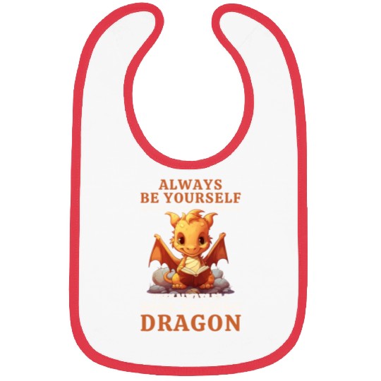"Always Be Yourself" - Book Reading Yellow Dragon Bibs