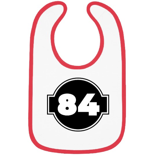 Congratulations 84 Years Old - Number Eighty-Four Bibs