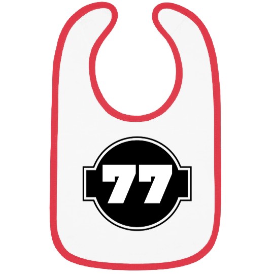 Congratulations 77 Years - Number Seventy-Seven Bibs