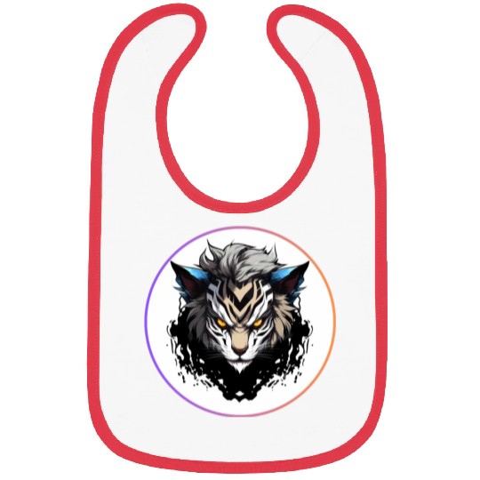 Fierce Tiger Anime Bibs
