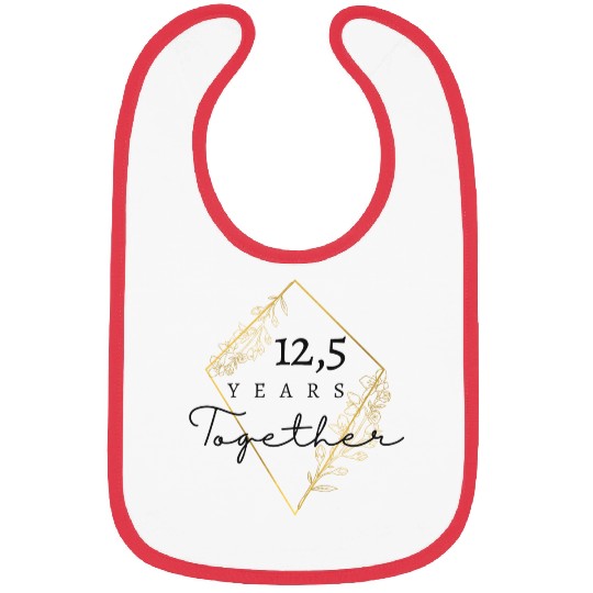 Parsley Wedding Anniversary 12,5 Years Together Bibs