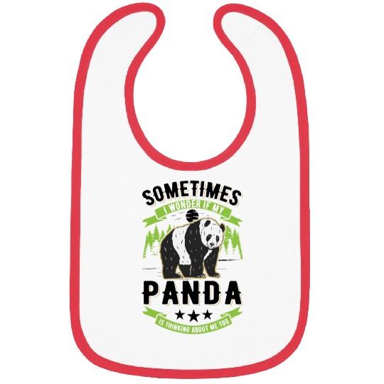 Panda Lover Bear Gift Bibs