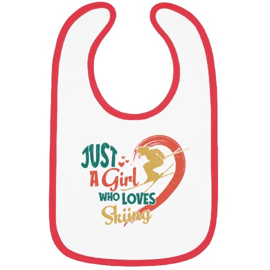 Just A Girl Who Loves Skiing Wintersport Ski Bibs