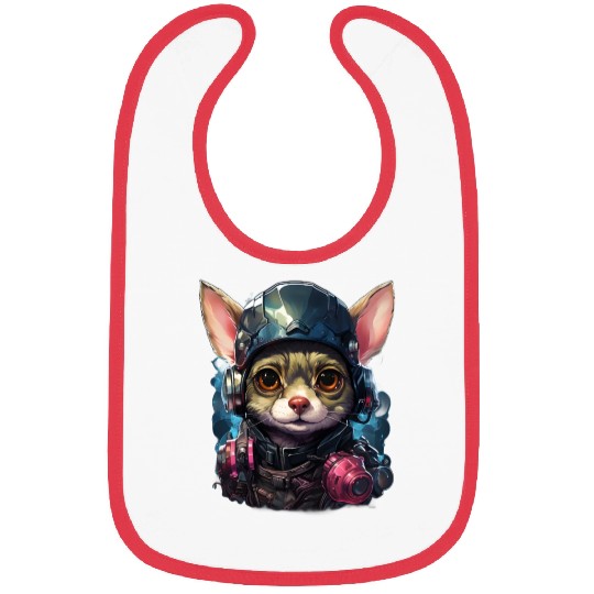 A Chihuahua With A Pilot s Cap Bibs