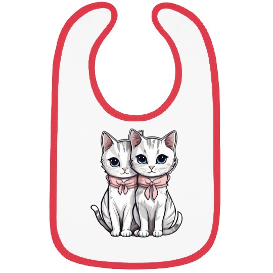 there are two kittens Bibs