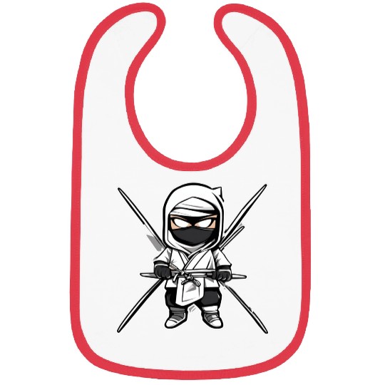 Data Ninja White Funny Big Data Analyst Bibs