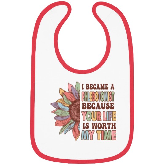 Phlebotomist Rainbow Leopard Print Face Bibs