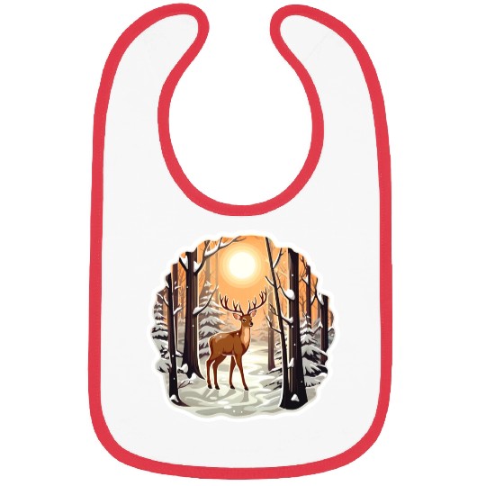Deer in Forest Bibs