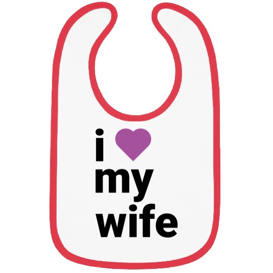 Heartfelt Tribute to My Beloved Wife purple Bibs