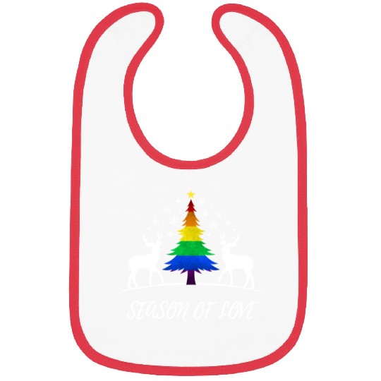 Gay Christmas Tree Gay Couple Season Of Love Bibs