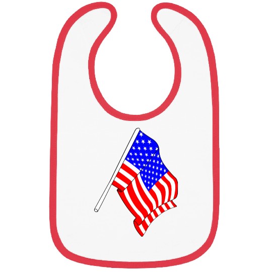 Flag of USA, stars and stripes Bibs