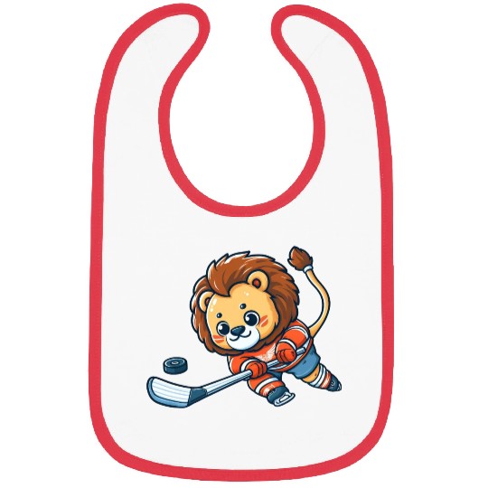 Hockey Lion: The King of the Ice! Bibs