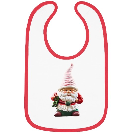 garden gnome christmas tree Bibs