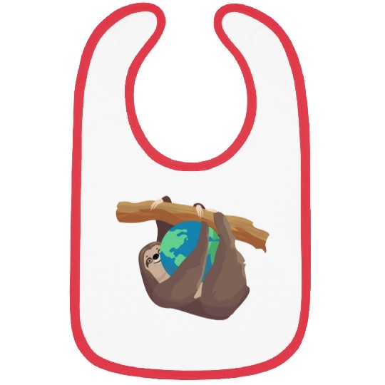 Forest Sloth Animal Embrace Mother Earth Day Bibs
