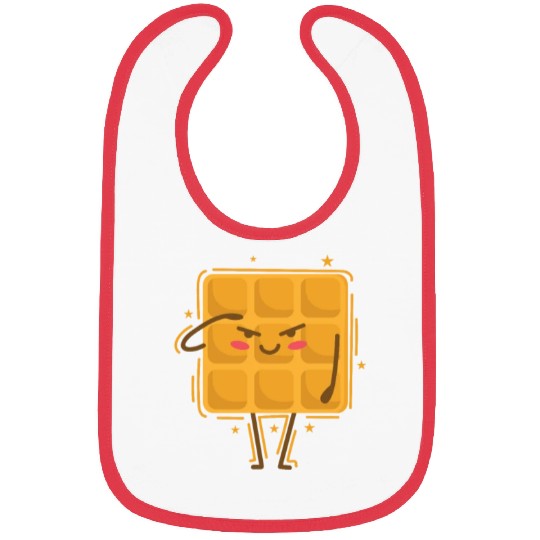 Waffle salutes Pastry Snack Bibs