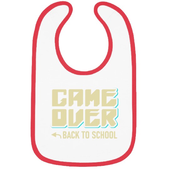 Game Over Back To School Bibs
