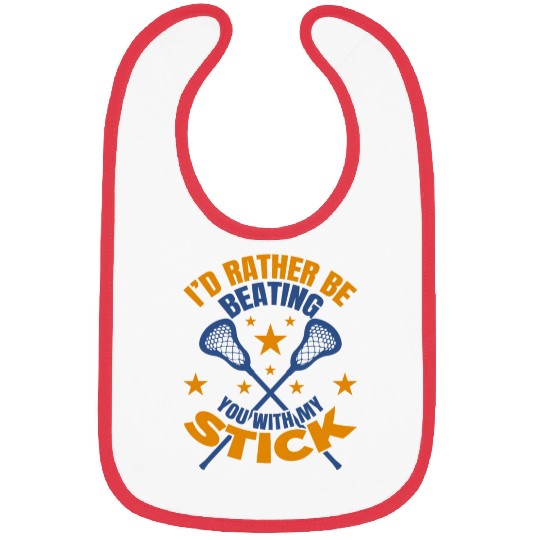 Funny Lacrosse Quote Bibs