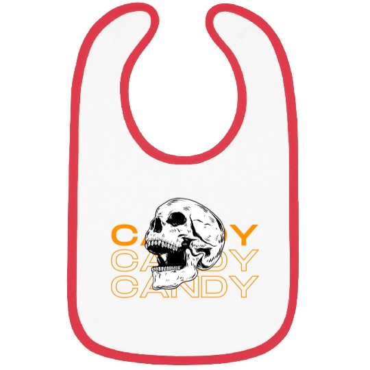 Candy Candy Candy Skull Bibs