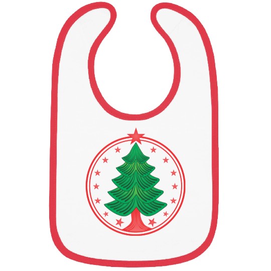 Christmas tree logo Bibs