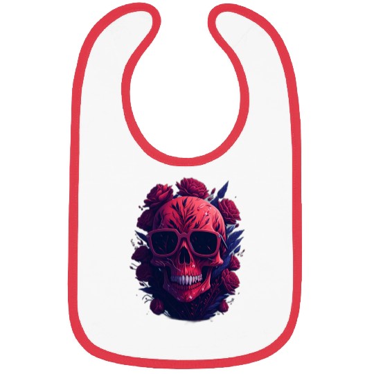 red skull Bibs