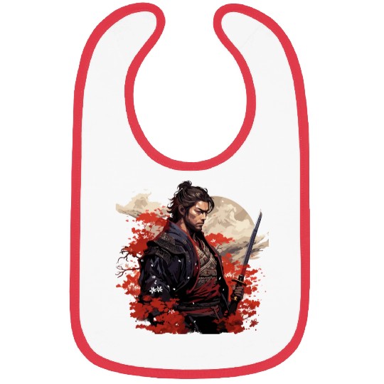 Brave Samurai Bibs