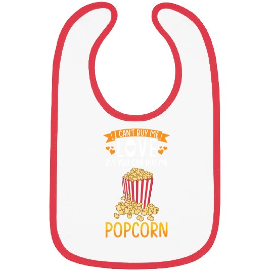 Popcorn Lover Gift Funny Popcorn Bibs