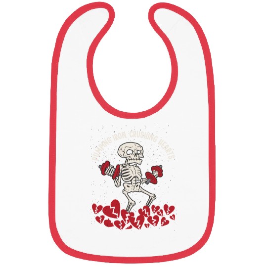 Anti Valentine´s Day Broken Heart Powerlifting Gym Bibs