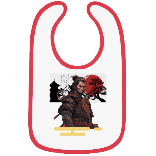 Brave Samurai Bibs