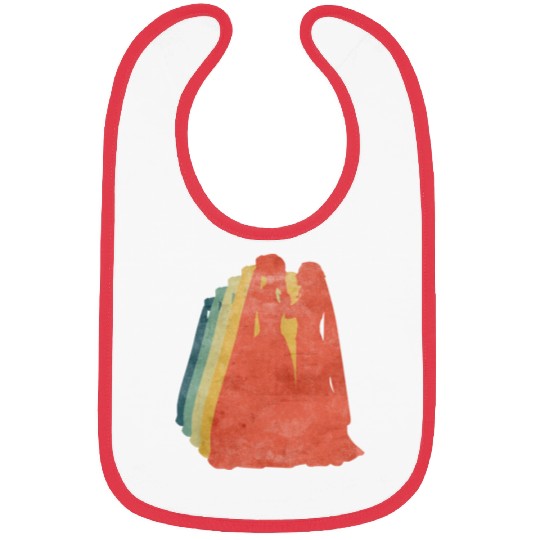 Lesbian Couple Romantic Wedding Wife Retro Bibs