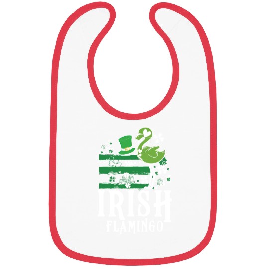 Irish flamingo Bibs