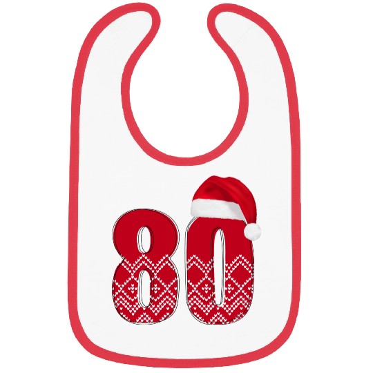 80th Birthday - Congratulations Number Eighty! Bibs