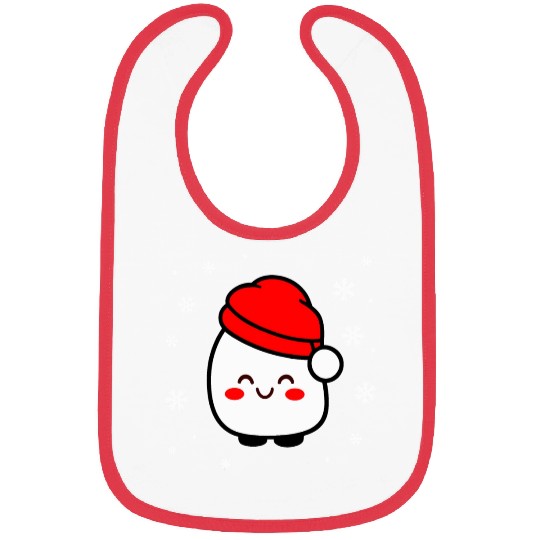 Santa Marshmallow Bibs